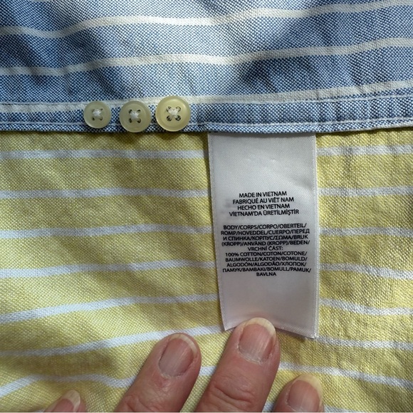 Ralph Lauren Pink, Blue, and Green Striped Shirt - Picture 3 of 8